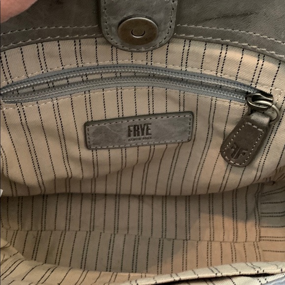 Frye Riviana Mini Tote in Ice gray leather handbag - Picture 9 of 12